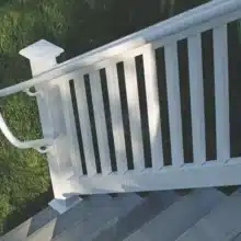 Photo of vinyl deck railing