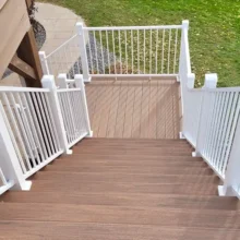 Photo of aluminum deck railing