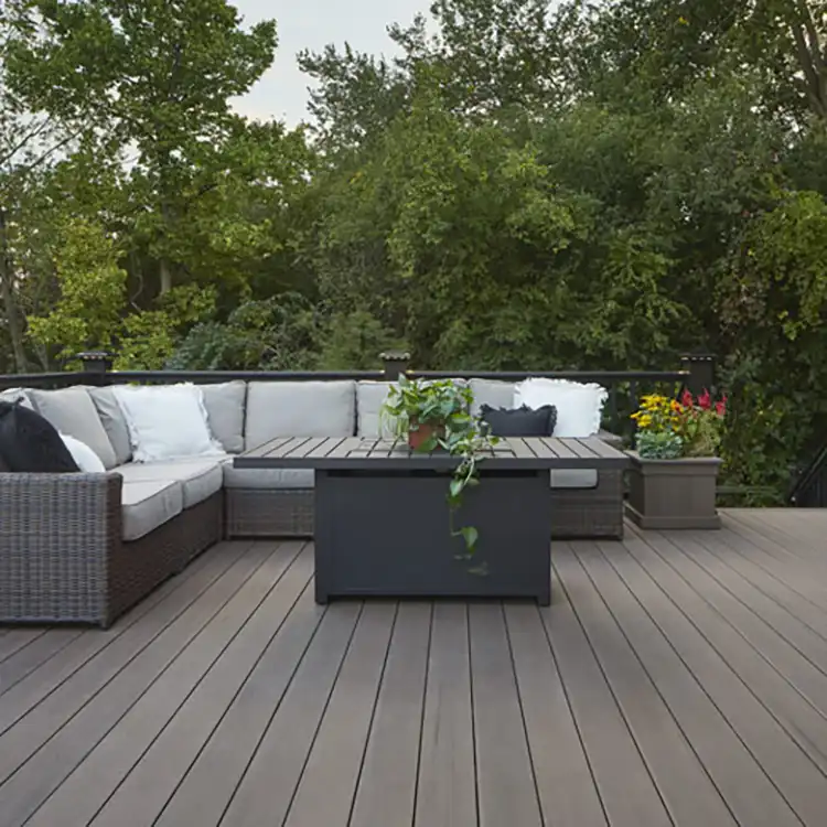 TimberTech-American-Walnut-Landmark-Collection-AZEK-Decking-Beauty-Shot-012122-1 Photo of TimberTech Landmark Collection deck board