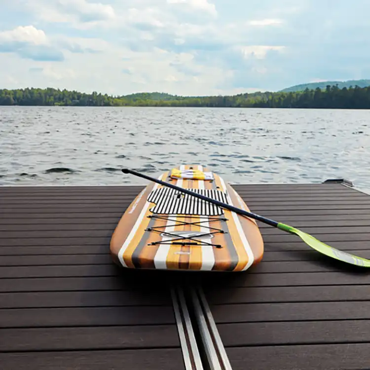 TimberTech-Dark-Hickory-Vintage-Collection-AZEK-Decking-Beauty-Shot-012122-1 Photo of deck made of of TimberTech Vintage Collection deck boards