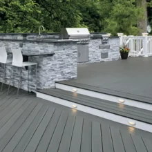 Photo of multi-level deck made with TimberTech decking