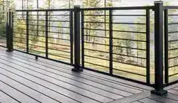 Photo of a composite deck with railing