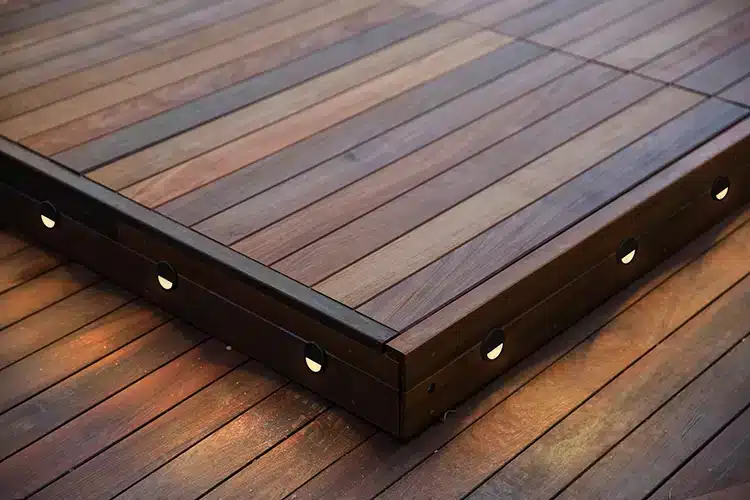 Photo of Black Round Deck Step Low Voltage Light