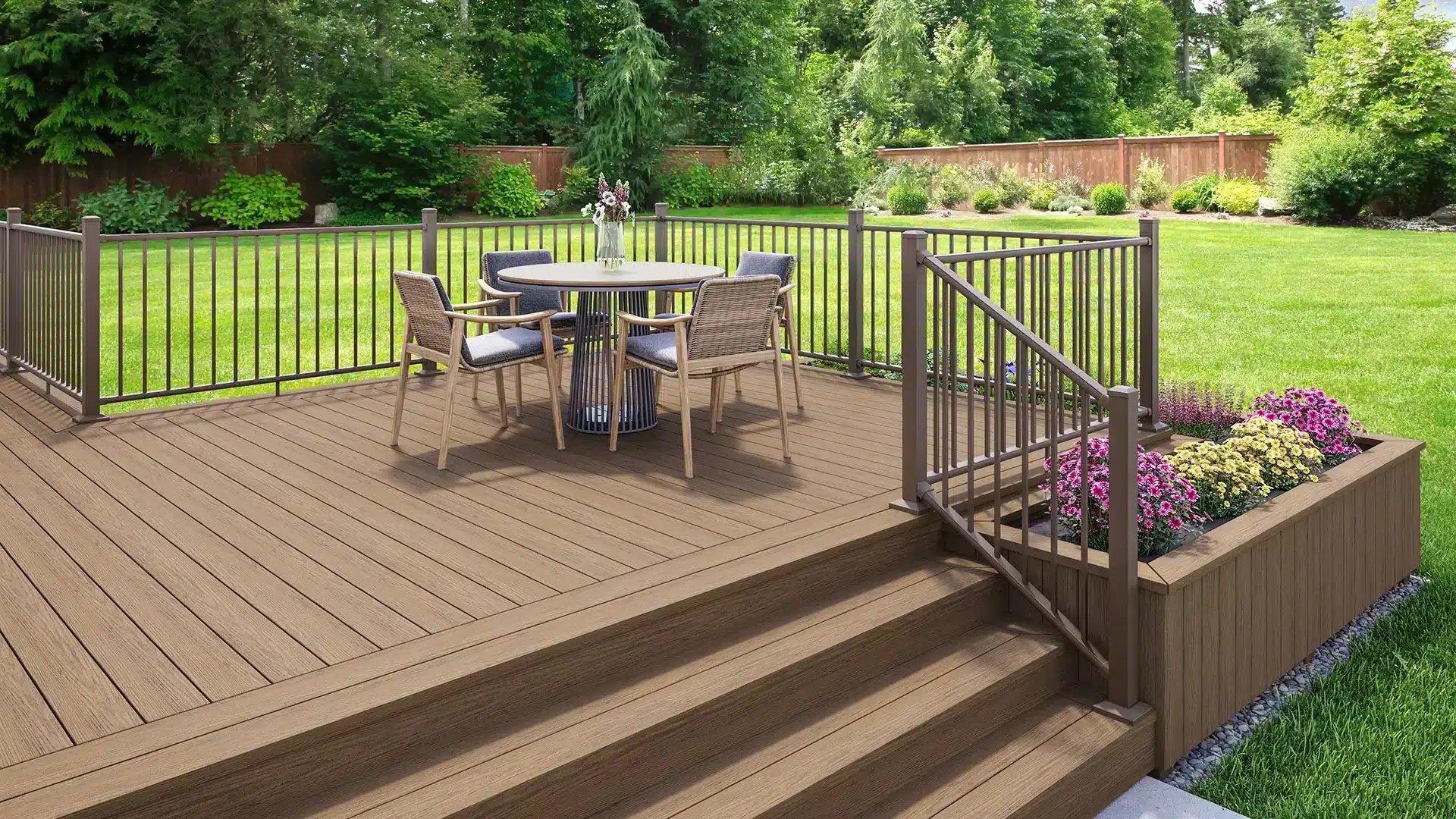 Photo of deck made with Deckorators Venture Decking