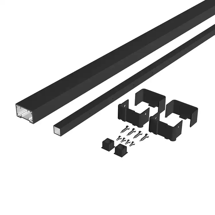deckorators-6-ft-36-in-textured-black-contemporary-cable-rail-kit-parts-398862 Photo of Deckorators Deck Railing Components