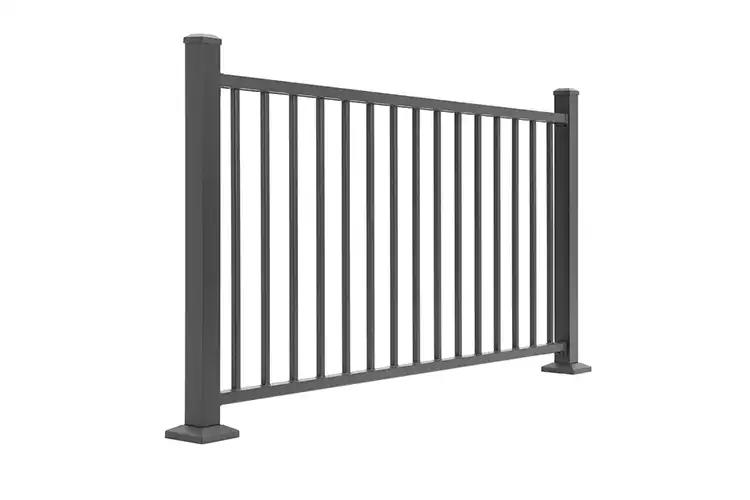 deckorators-contemporary-aluminum-rail-panel-textured-black-6ft-angled Photo of Deckorators Aluminum Railing