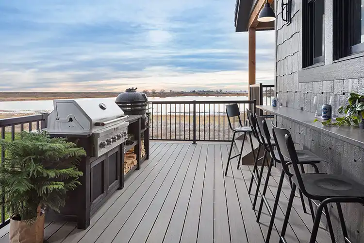 deckorators-hgtv-rock-the-block-vista-decking-driftwood-outdoor-grill-bar-area Photo of deck made with Deckorators Vista Decking