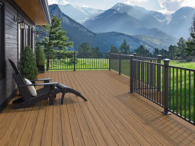 deckorators-voyage-decking-sedona-contemporary-rail-textured-black-colorado Photo of deck made with Deckorators Voyage Decking