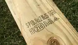 photo of lumber with grading marks