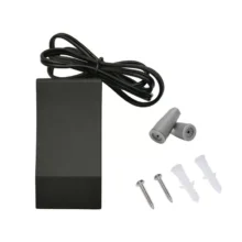 Photo of components of Black Rectangular Wedge Light Low Voltage - Side Post