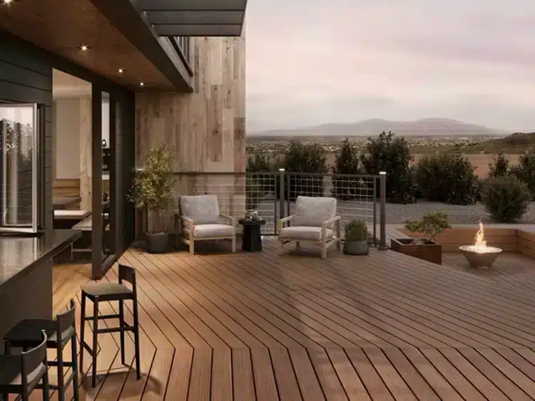 Photo of deck made with Trex Signature deck boards