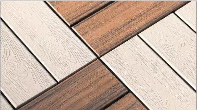 photo of deck inlay pattern