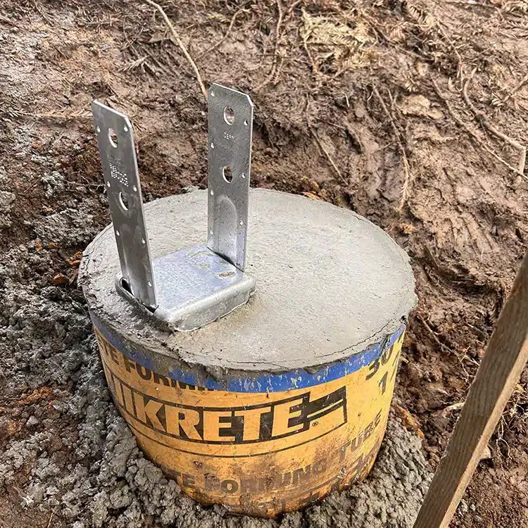 Concrete_Post_Footing Photo of Quikrete Concrete Mix for post footing