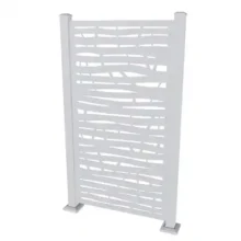 Photo of a white HIDEAWAY Privacy Screen